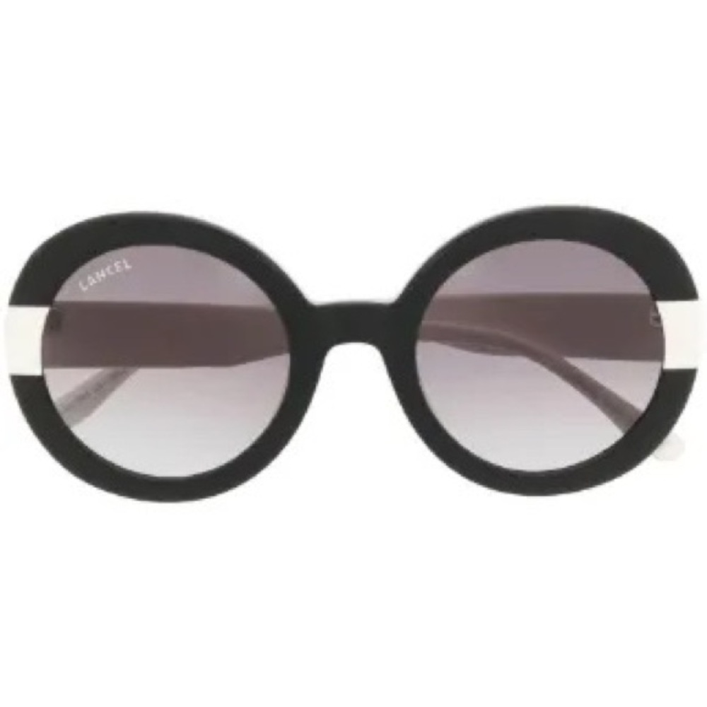 Black and White Oversized Sunglasses with Gradient Lenses NIB